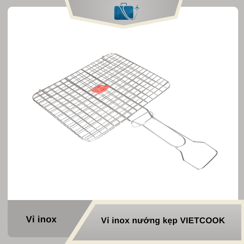 Vỉ Inox Nướng Kẹp VIETCOOK