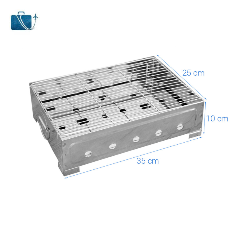 Bếp Nướng Than Inox 430 Tithafac 35x25x10cm 3