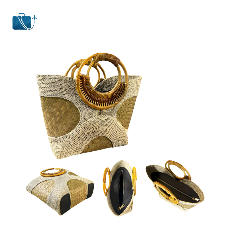 Túi Cói Thời Trang 09 - Size Nhỏ - Green Craft 3