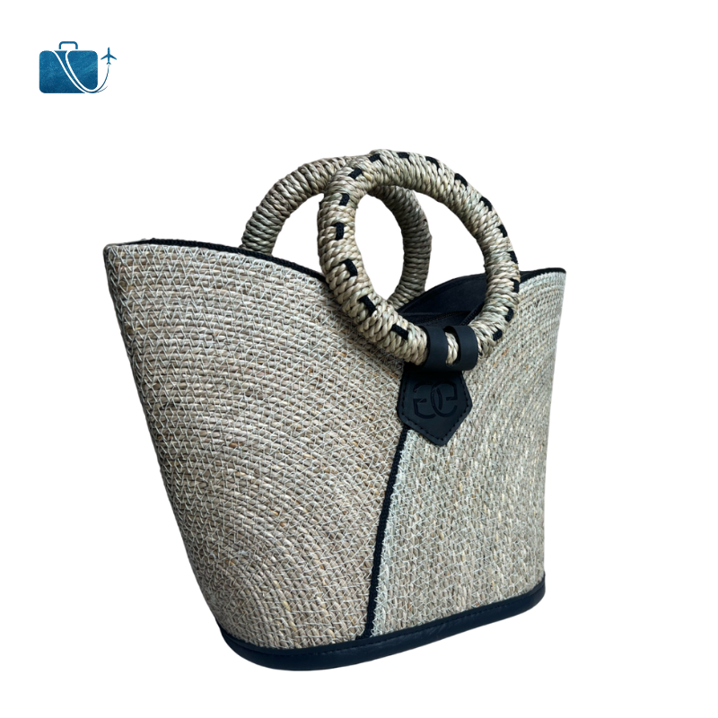 Túi Cói Thời Trang Có Lót 11 - Green Craft 3