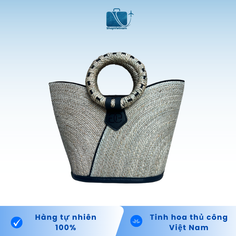 Túi Cói Thời Trang Có Lót 11 Green Craft