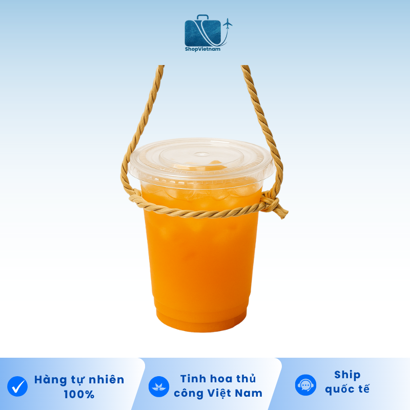 Quai Xách Ly Cói 100% Tự Nhiên Green Craft - 200 Quai