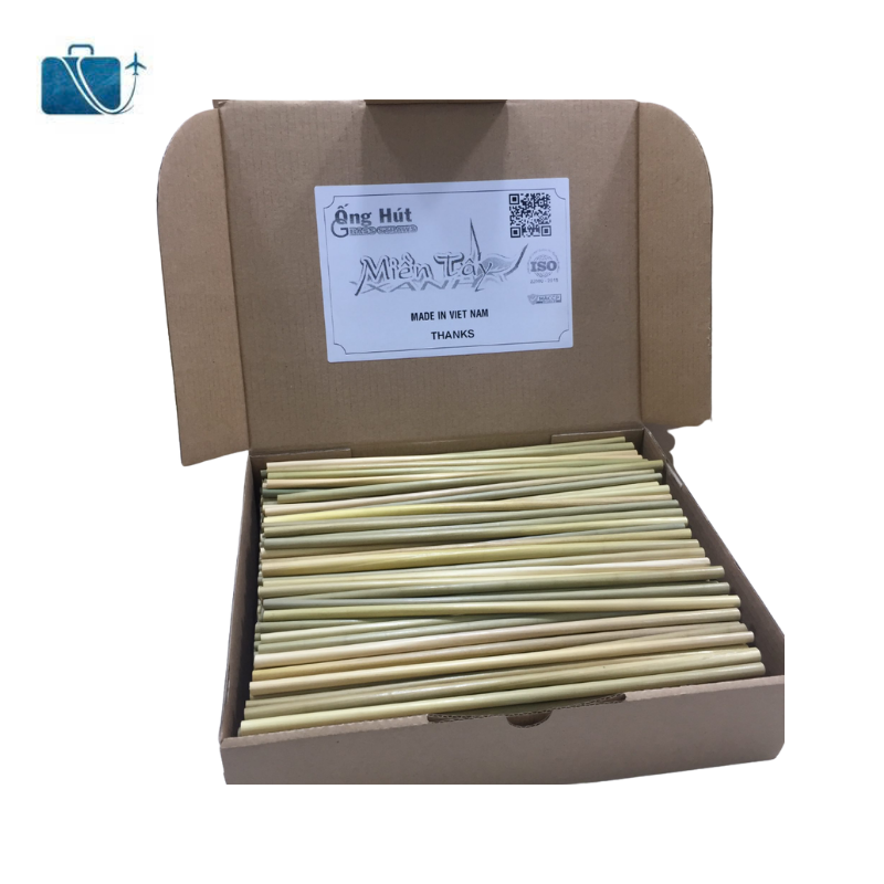 Ống Hút Cỏ Bàng Hộp Size 20 (Hộp 25) - Green Craft 2