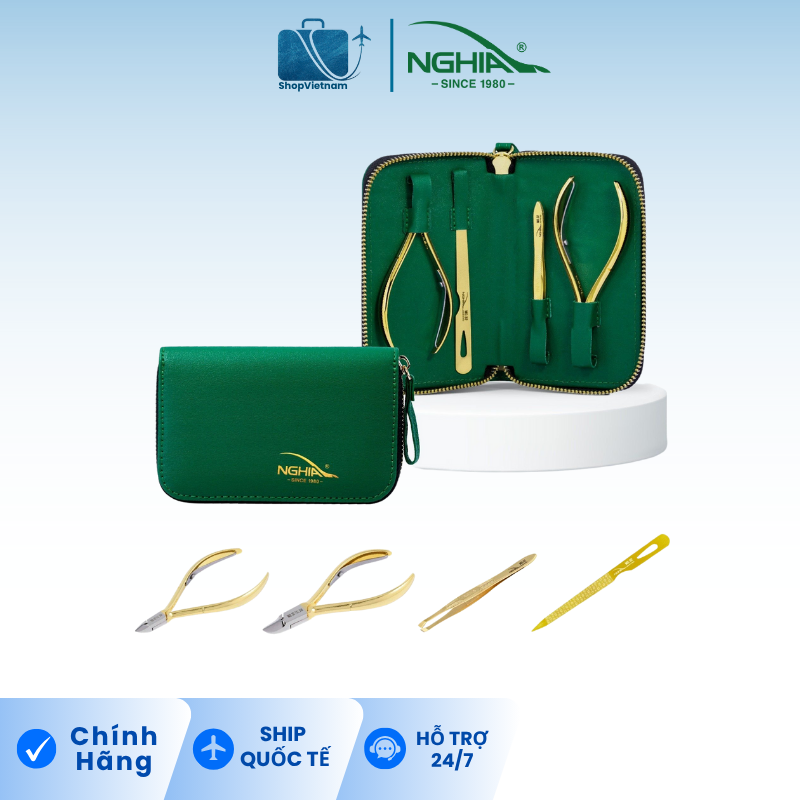 Bộ Kềm Nghĩa mạ vàng 24K MD.32