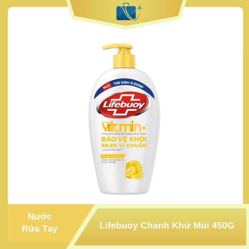 Nước rửa tay Lifebuoy chanh khử mùi 450G