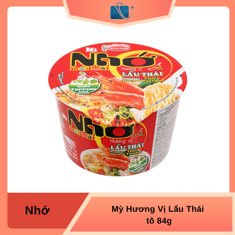 Mì lẩu Thái Nhớ mãi mãi tô 84g