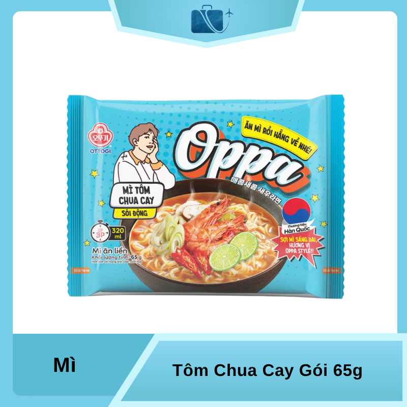 Mì Oppa Tôm Chua Cay Ottogi Gói 65g