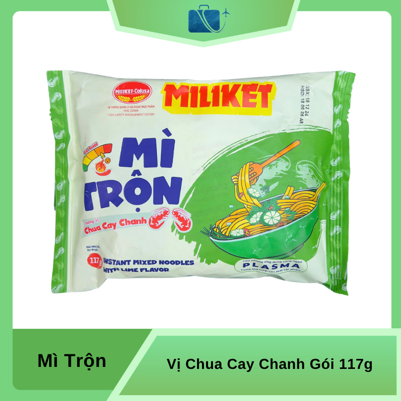 Mì Trộn Miliket Vị Chua Cay Chanh Gói 117g