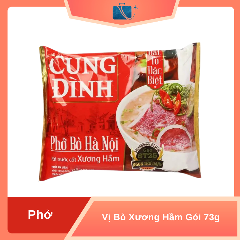 Phở Bò Cung Đình Hà Nội Xương Hầm Gói 73g