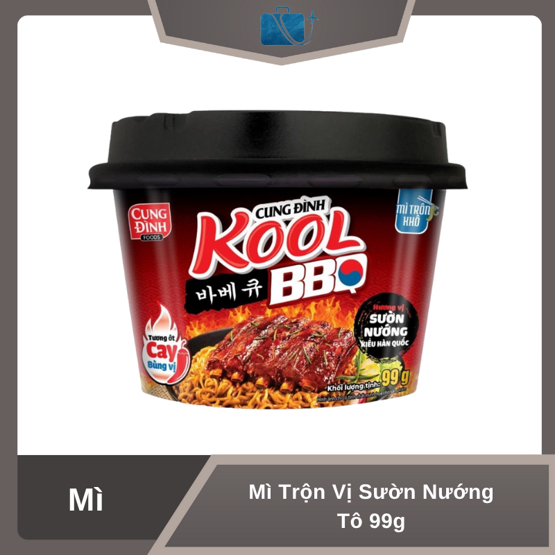 Mì Trộn Cung Đình Kool Vị Sườn Nướng Tô 99g