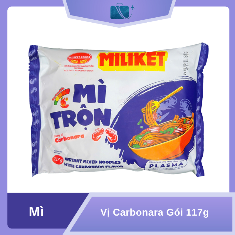 Mì Trộn Miliket Vị Carbonara Gói 117g