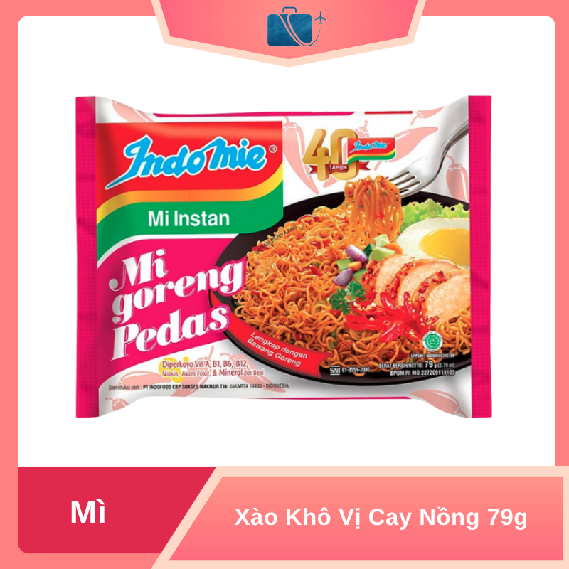 Mì Xào Khô Indomie Vị Cay Nồng 79g