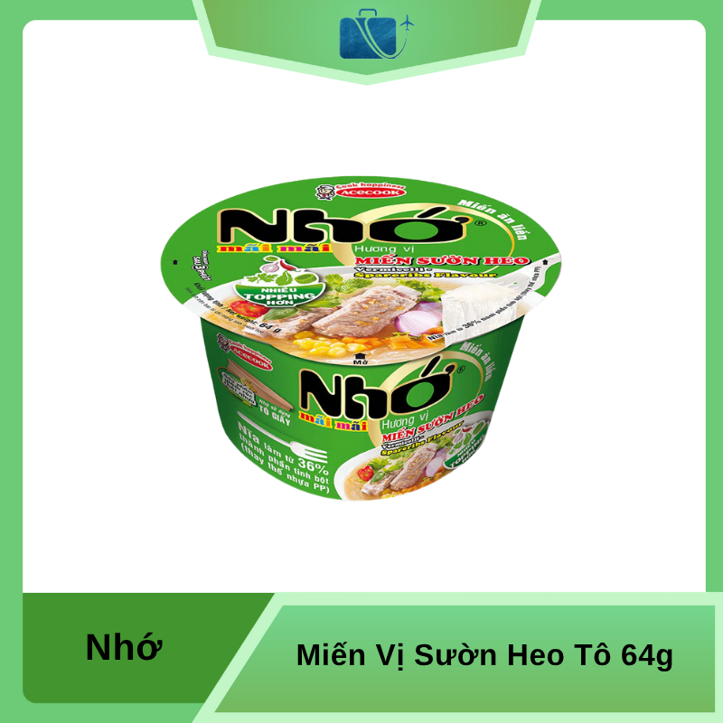 Miến Nhớ Mãi Mãi Sườn Heo Tô 64g