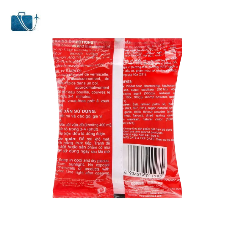 Mì Tôm Sa Tế Miliket Gói 80g 2