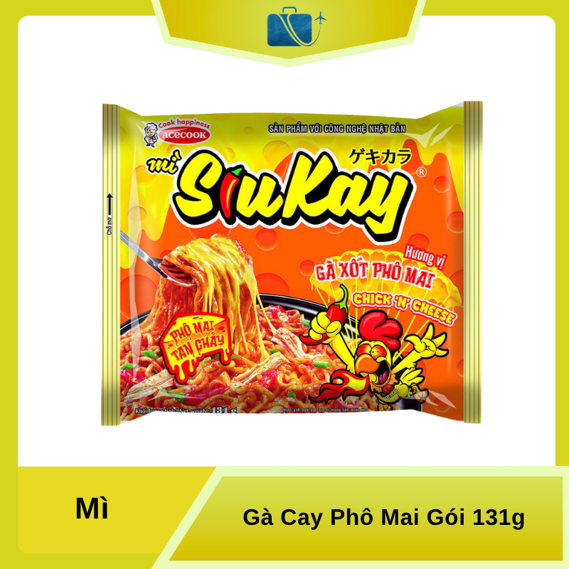 Mì Gà Cay Phô Mai SiuKay Gói 131g