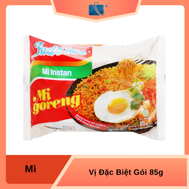 Mì Xào Khô Indomie Mi Goreng Vị Đặc Biệt Gói 85g