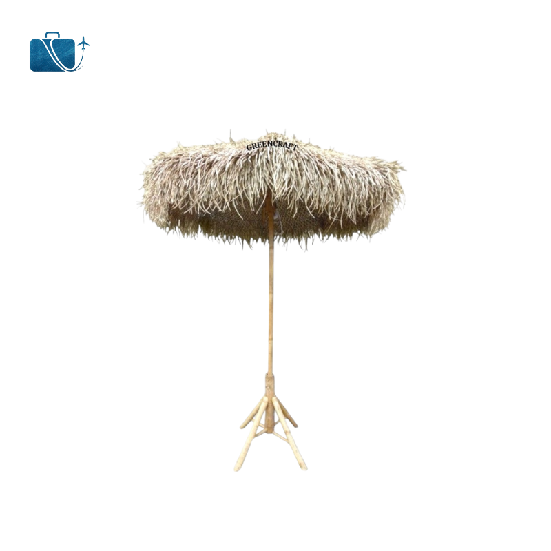 Mái Ô Dù Cỏ Bàng Trang Trí Quán, Sân Vườn - Size 2m1 3
