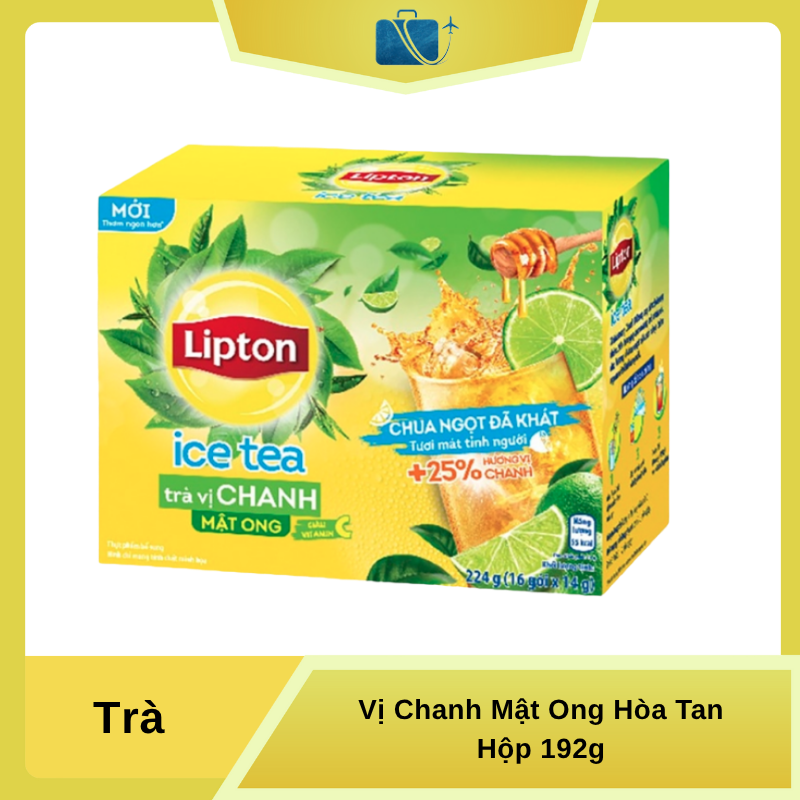Trà Lipton Ice Tea Vị Chanh Mật Ong Hòa Tan Hộp 192g