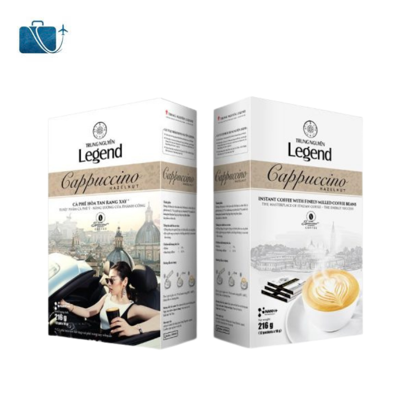 Trung Nguyên Legend Cappuccino Hazelnut – Hương vị cà phê hạt dẻ đậm đà, sang trọng 3