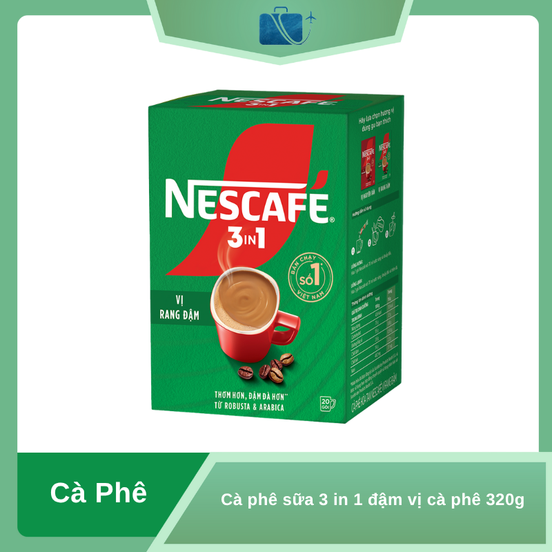Cà phê sữa NesCafé 3 in 1 đậm vị cà phê 320g