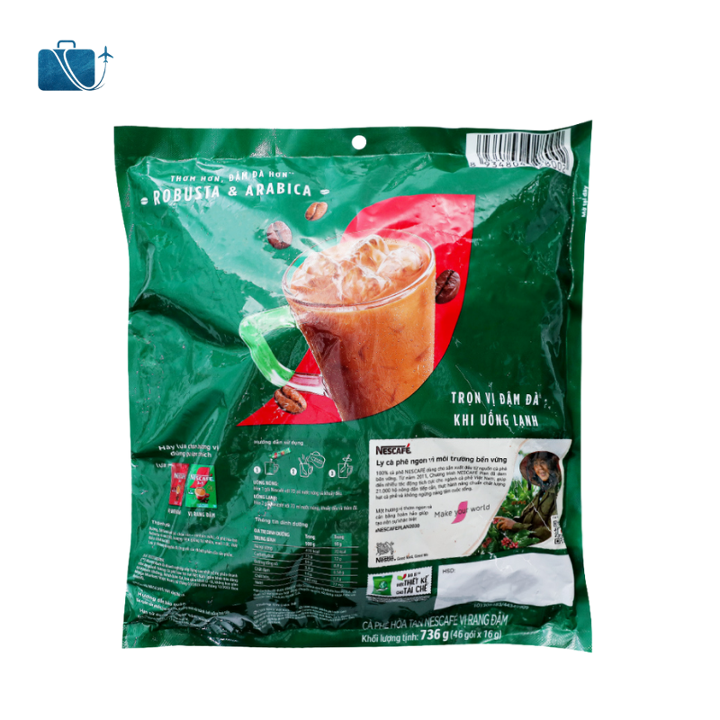 Cà phê sữa NesCafé 3 in 1 đậm vị cà phê 736g 2