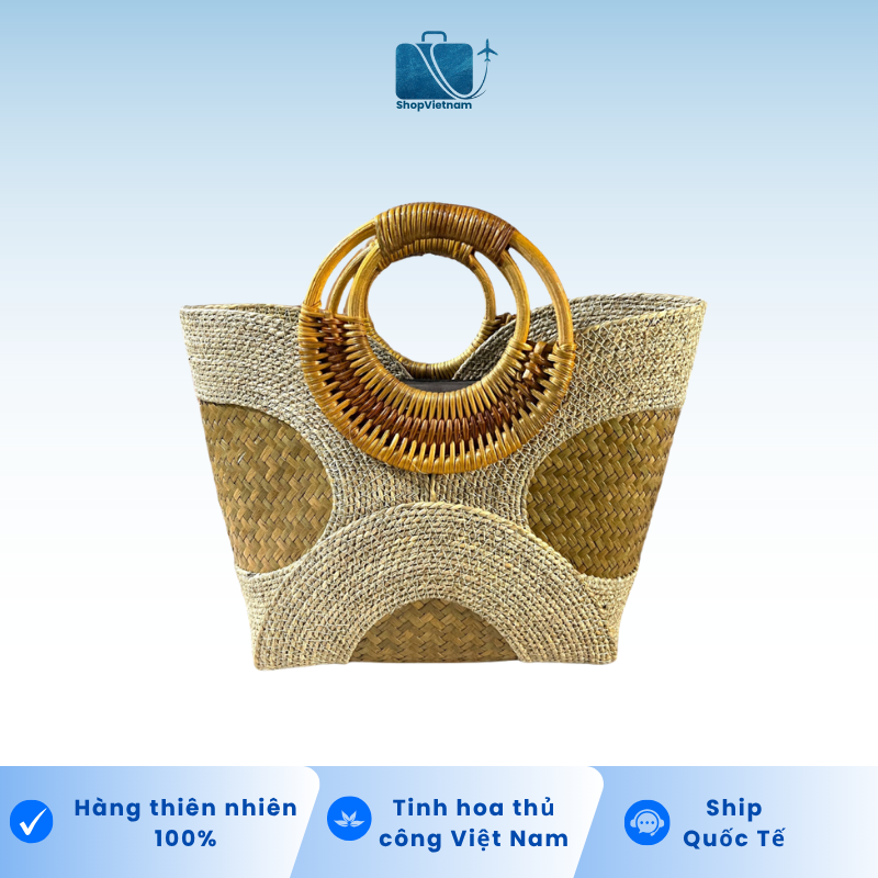 Túi Cói Thời Trang 09 - Size Nhỏ - Green Craft
