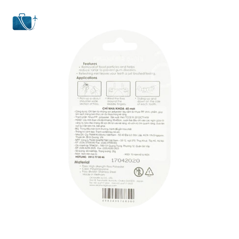 Chỉ Nha Khoa Okamura Asahi Nhật Bản 3