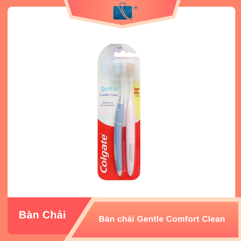 Bộ Đôi Bàn Chải Đánh Răng Colgate Gentle Comfort Clean