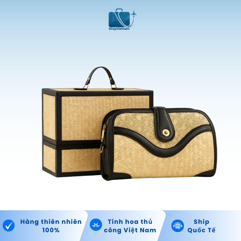 Túi Cỏ Bàng Thủ Công Grass Bag 26 + H – Green Craft