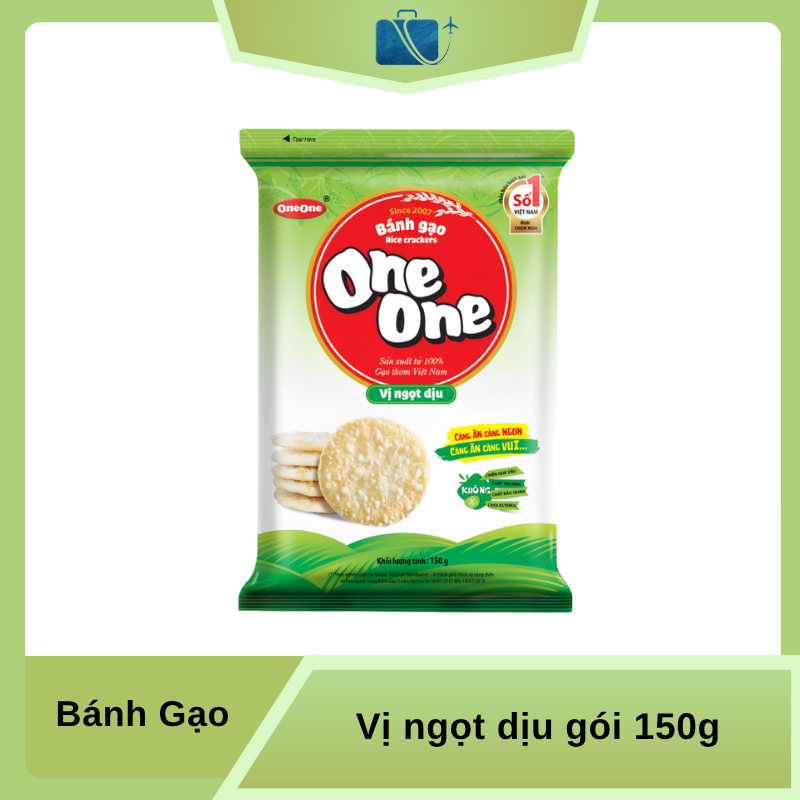 Bánh gạo vị ngọt dịu One One gói 150g