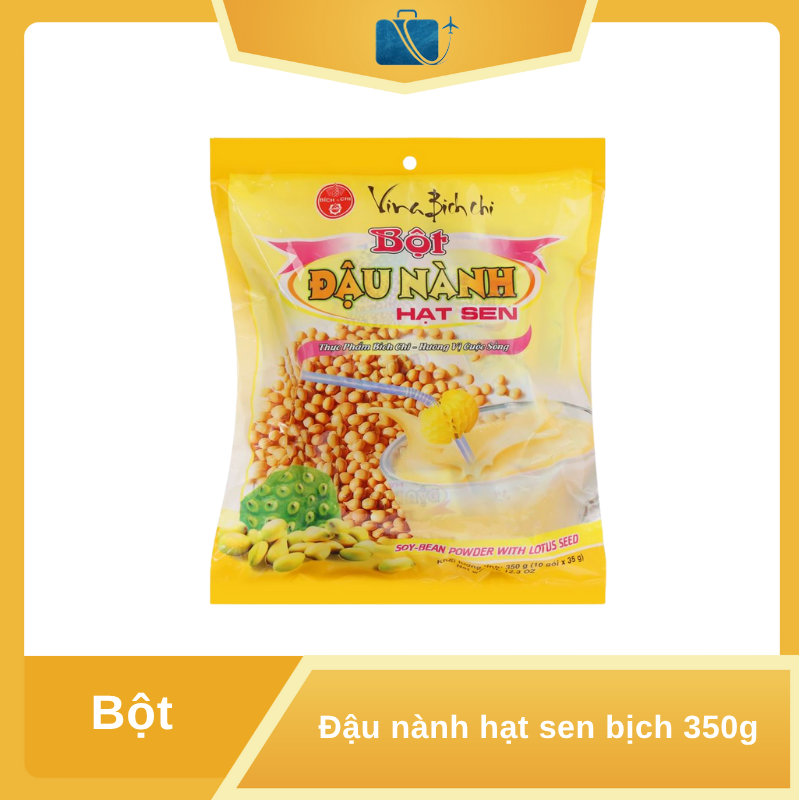 Bột đậu nành hạt sen Bích Chi bịch 350g