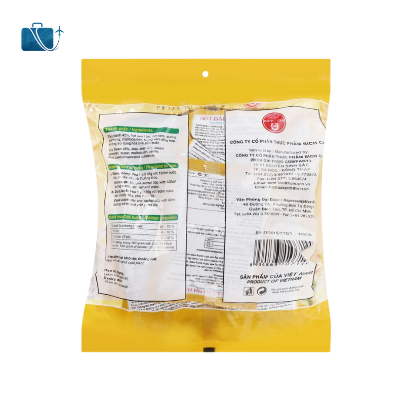 Bột đậu nành hạt sen Bích Chi bịch 350g 2