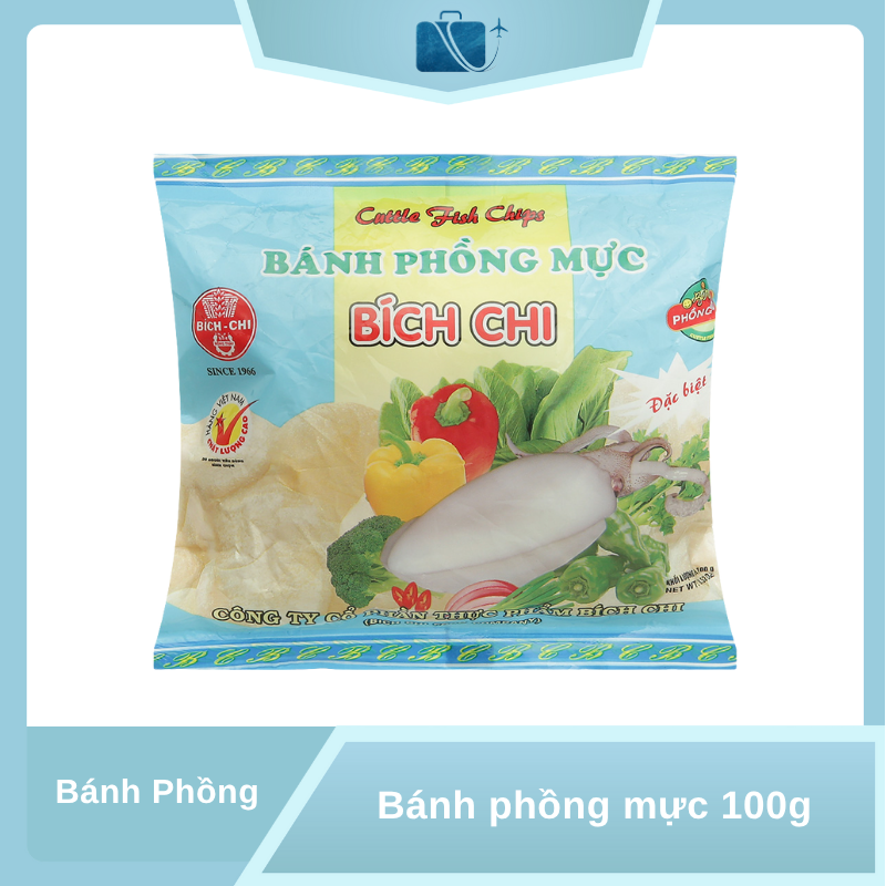 Bánh phồng mực Bích Chi 100g