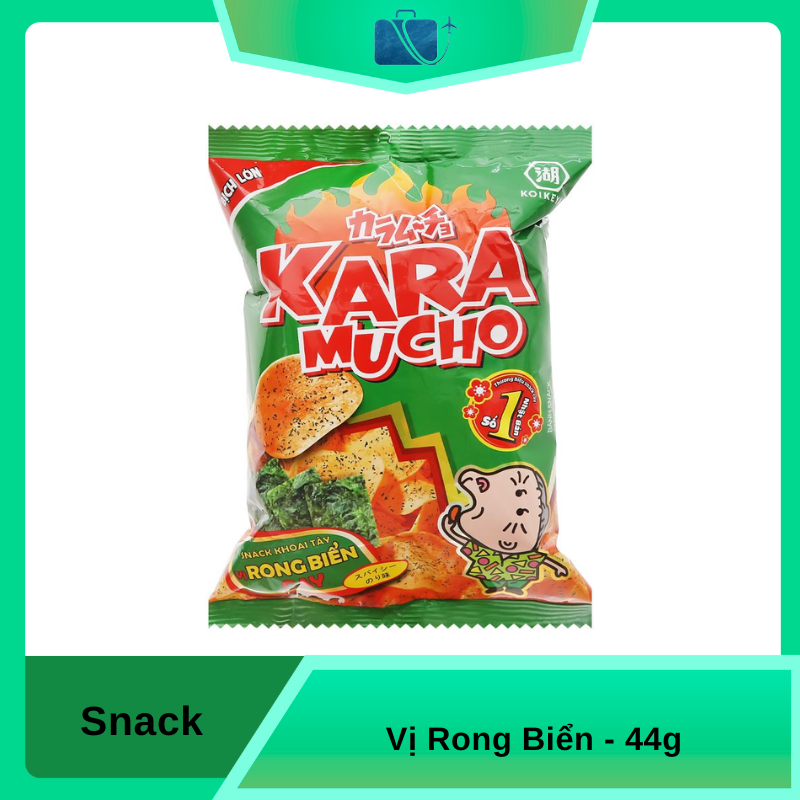 Snack Khoai Tây Vị Rong Biển Koikeya Karamucho Gói 44g