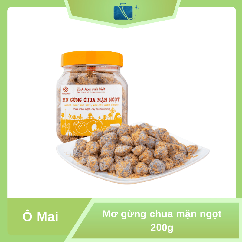 Mơ gừng chua mặn ngọt 200g