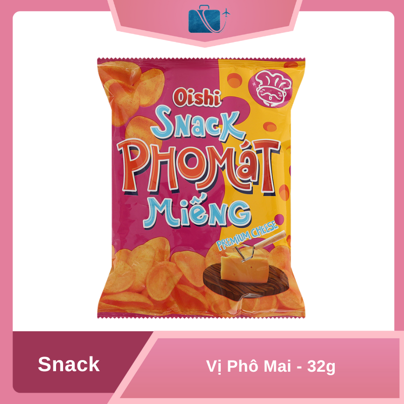 Snack Phô Mai Miếng Oishi Gói 32g