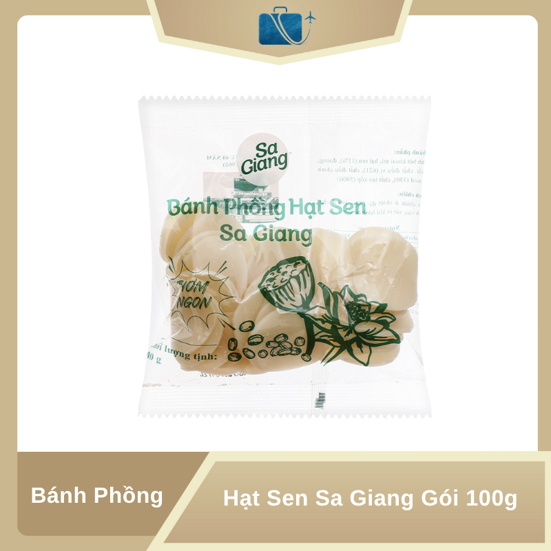 Bánh Phồng Hạt Sen Sa Giang Gói 100g