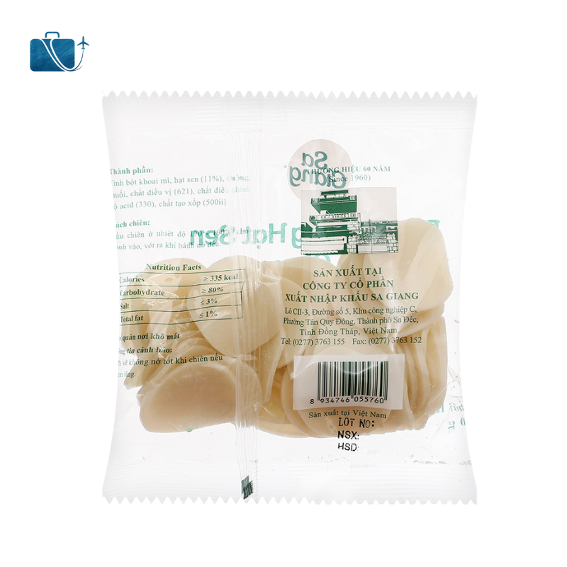 Bánh Phồng Hạt Sen Sa Giang Gói 100g 3