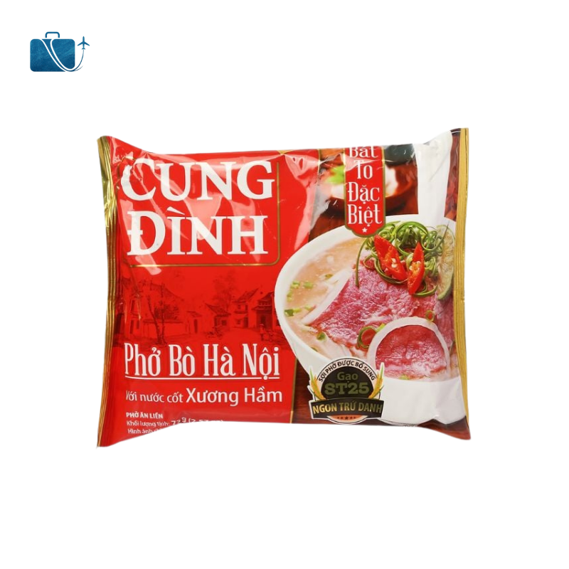 Thùng 30 Gói Phở Bò Cung Đình Hà Nội Xương Hầm 73g 2
