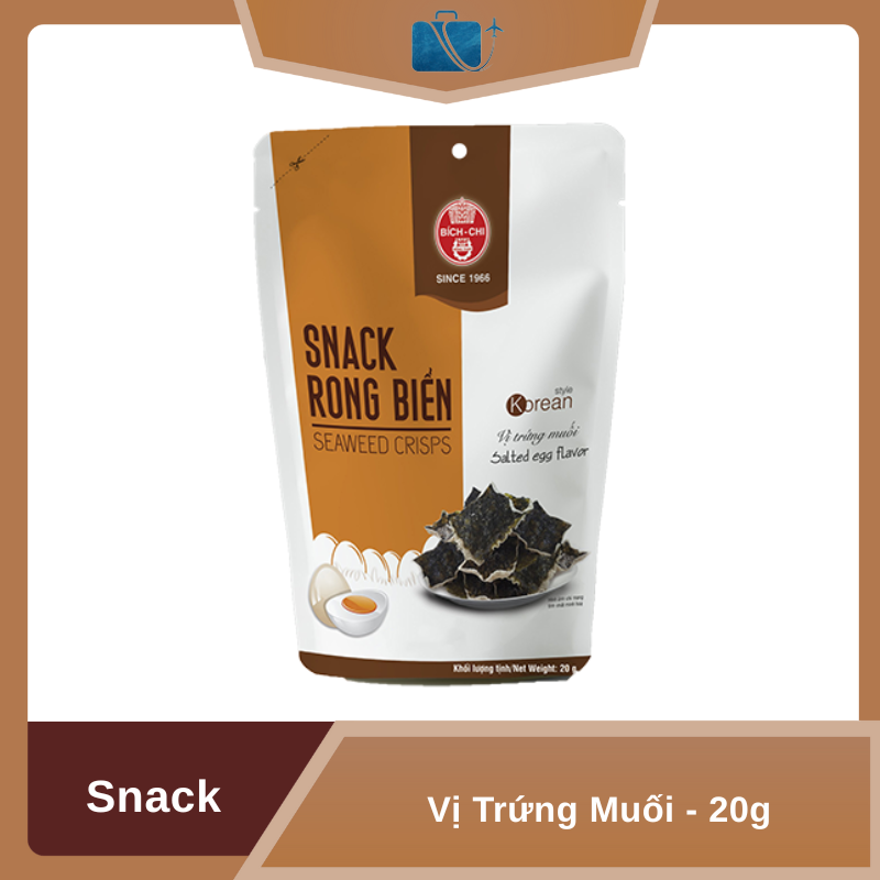 Snack Rong Biển Vị Trứng Muối Bích Chi Gói 20g 
