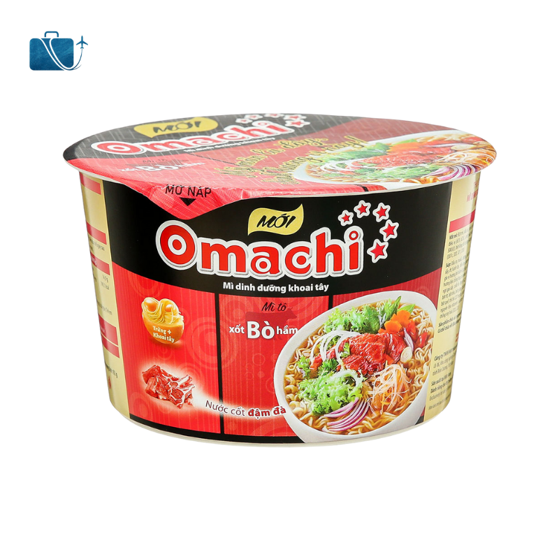 Thùng 18 Hộp Mì Khoai Tây Omachi Xốt Bò Hầm 92g 2