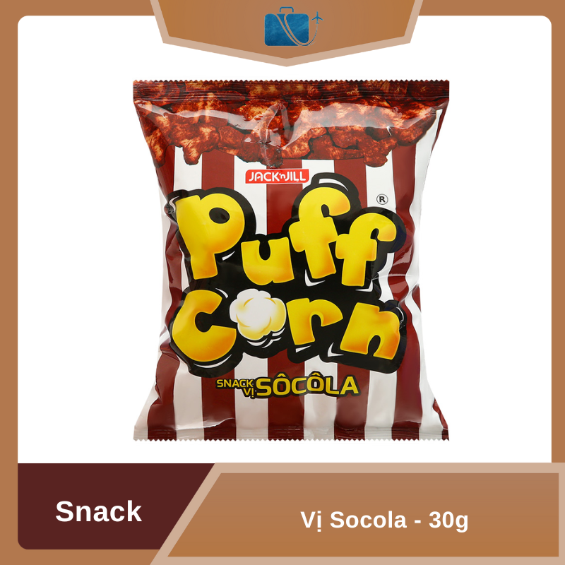 Snack Vị Socola Puff Corn Gói 30g