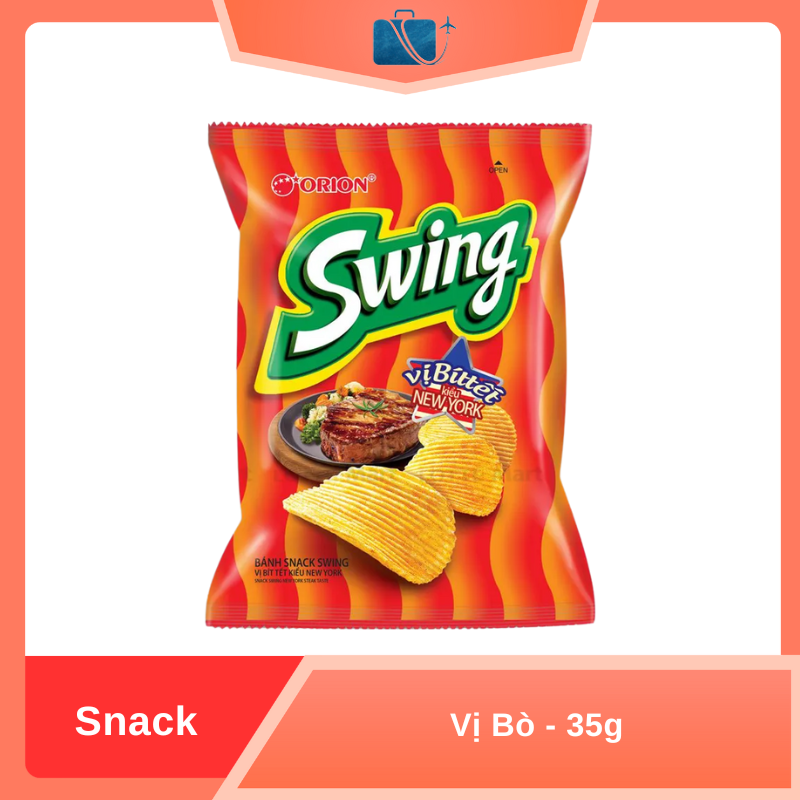 Snack Orion Swing Vị Bò Gói 35g 