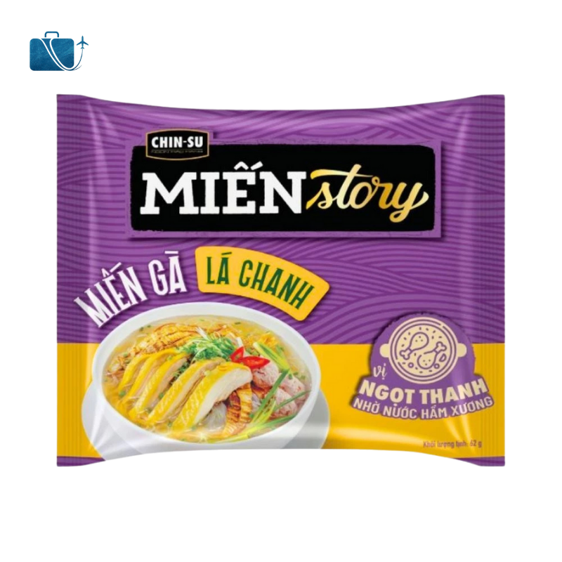 Thùng 24 Gói Miến Story Chin-su Gà Lá Chanh 62g 2
