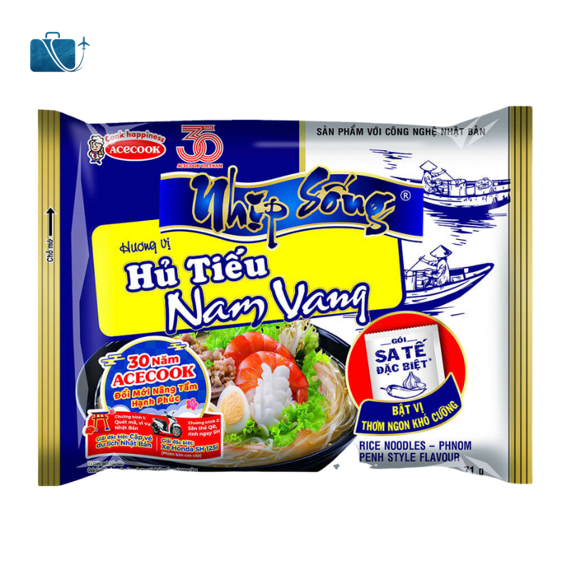 Thùng 30 Gói Hủ Tiếu Nam Vang Nhịp Sống 71g 2