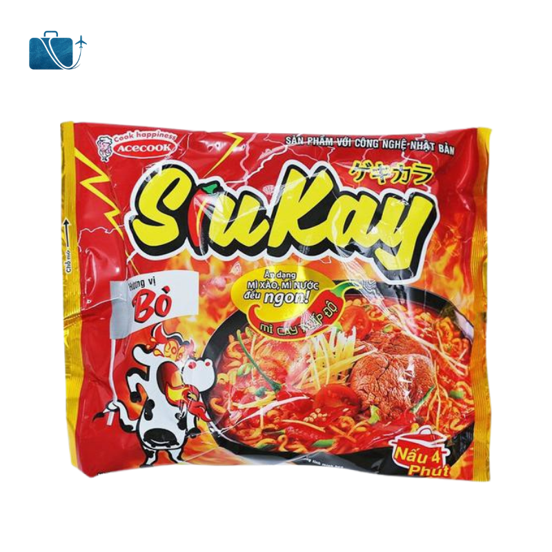 Thùng 24 Gói Mì Bò SiuKay 127g 2