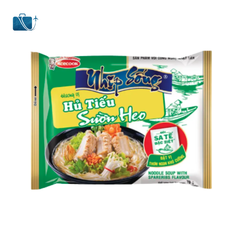 Thùng 30 Gói Hủ Tiếu Sườn Heo Nhịp Sống 70g 2