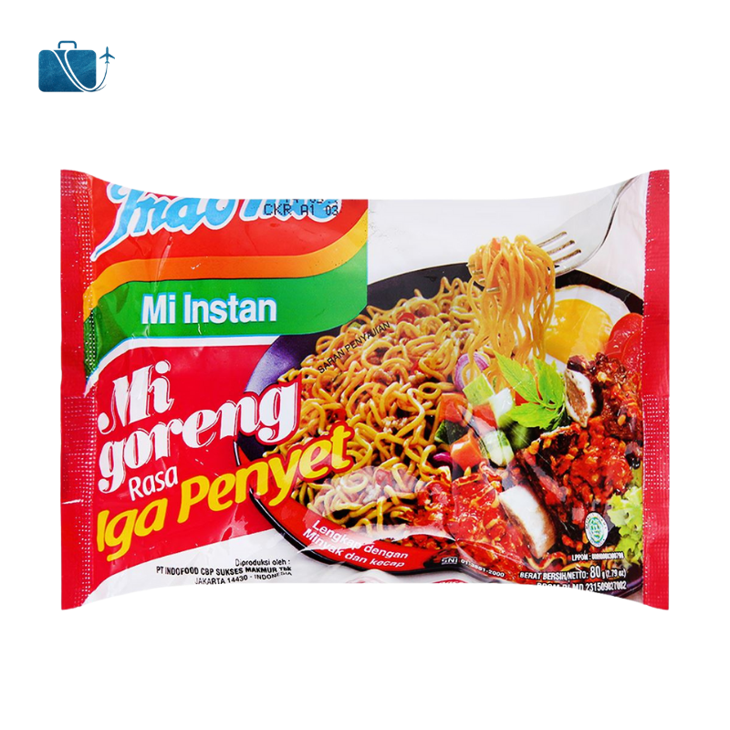 Thùng 40 Gói Mì Xào Khô Indomie Mi Goreng Rasa Iga Penyet Vị Sườn 80g 2