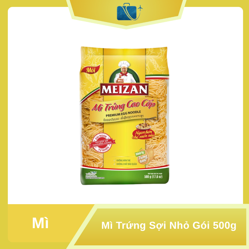 Mì Trứng Sợi Nhỏ Meizan Gói 500g