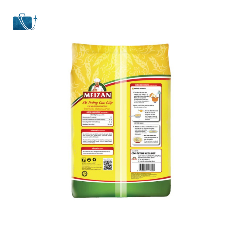 Mì Trứng Sợi Nhỏ Meizan Gói 500g 2